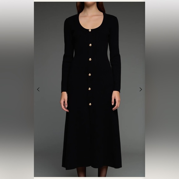 Premium Button-Down knit Dress - Picture 5 of 8